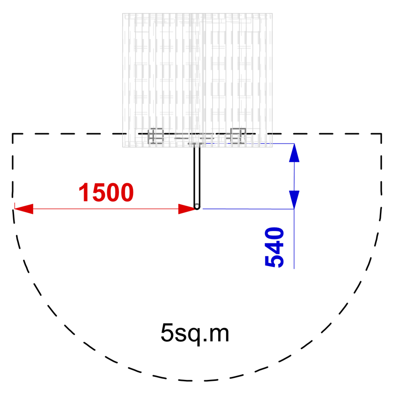 Technical render of a Fireman's Pole